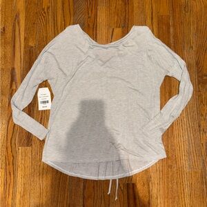 Fantastic Fawn Light Gray Long Sleeve Top